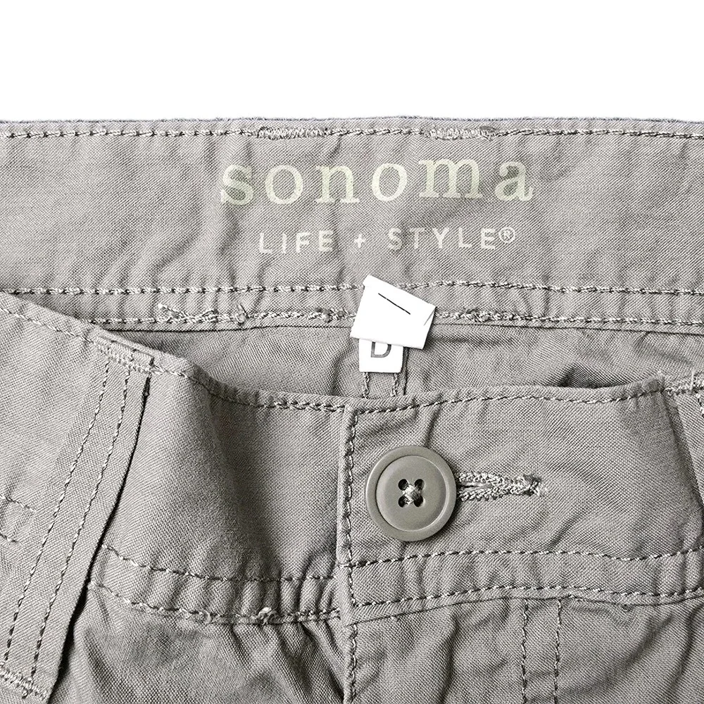 Sonoma Men's Convertible Cargo‎ Hiking Pants Zip Off Legs Gray Outdoor 32X32 - Picture 3 of 8